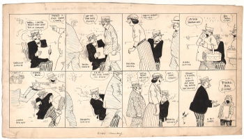 TAD Dorgan - City Life - Baseball Gag - 1921 Comic Art