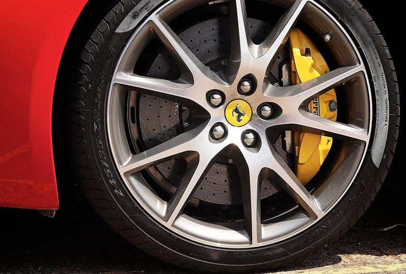 Red Ferrari wheel