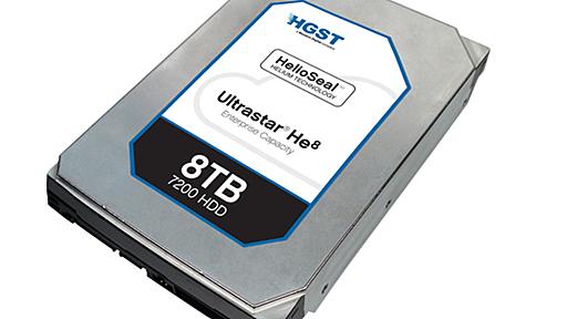 HGST、ヘリウムガス充填のHDDが累計100万台出荷 ～MTBFを250万時間に