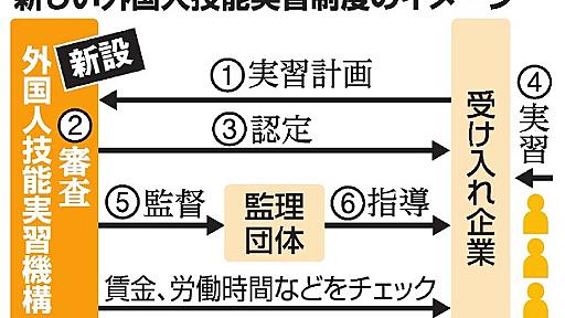 技能実習生の待遇差別禁止へ　「日本人と同等以上に」：朝日新聞デジタル