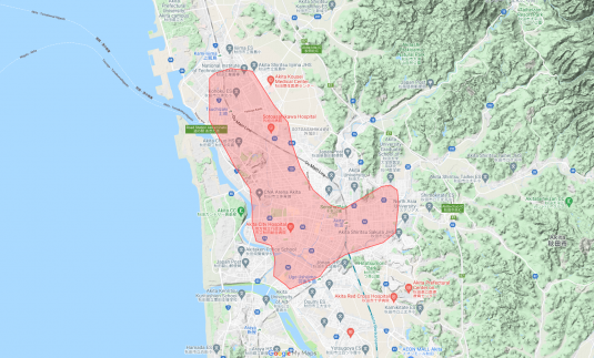 Uber Eats 秋田の配達可能エリア