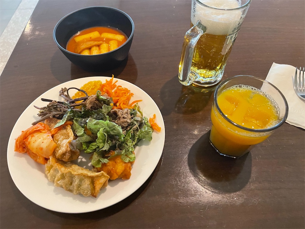 仁川空港ラウンジ Sky Hub Lounge 食事