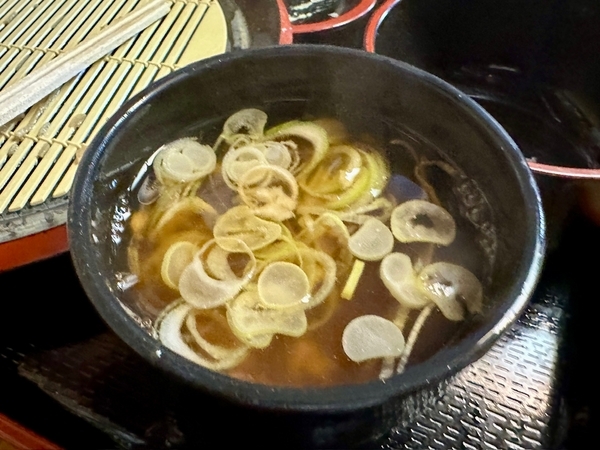 鯖出汁大根鬼おろし蕎麦湯