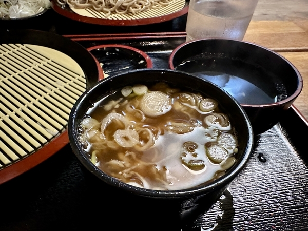 鯖出汁大根鬼おろし蕎麦湯