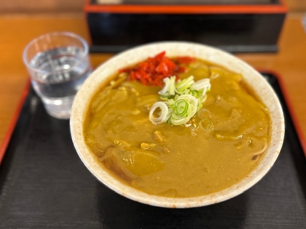 カレーそば(5900円)+麺大盛券(150円)