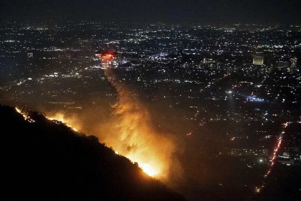 ロサンゼルス山火事 航空写真2025