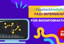 Paid Bioinformatics Internship India