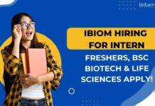 IBioM Hiring For Intern