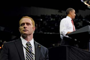 U.S. Secret Service agent performing protection duties