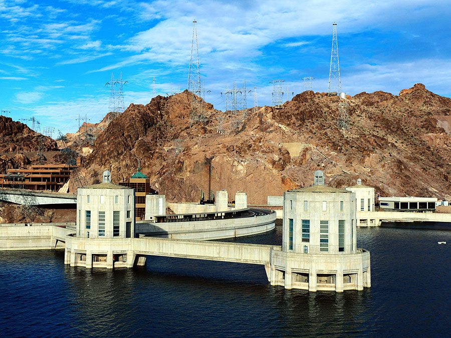 Hoover Dam intake towers