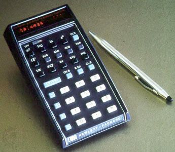 Hewlett-Packard's HP-35 calculator, released in 1972