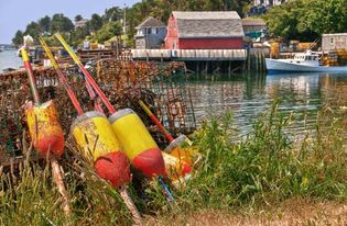 Maine fishing village