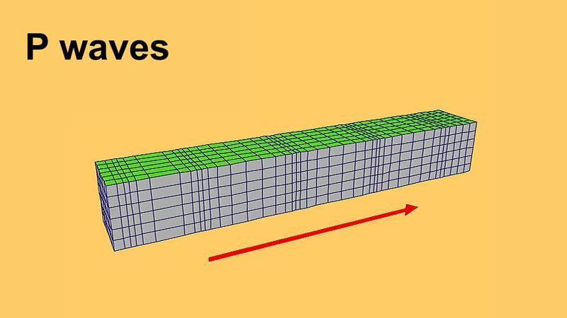 How P waves travel