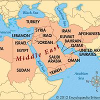 Middle East bee locator map