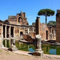 Hadrian's Villa (Villa Adriana in Italian) near Rome, Italy.