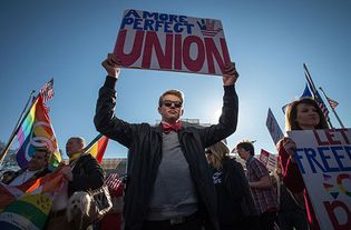 same-sex marriage: U.S. demonstration