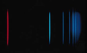 Balmer series of hydrogen