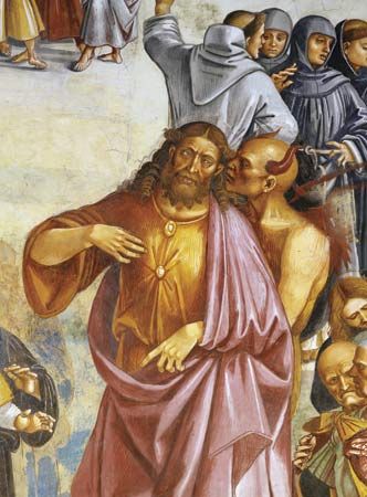 Luca Signorelli: detail of The Deeds of Antichrist