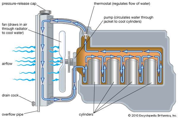 gasoline engine cooling system