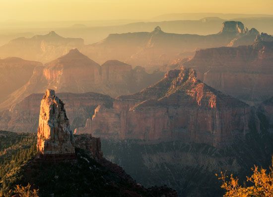 Mount Hayden as seen from Point Imperial, Grand Canyon National Park, northwestern Arizona, U.S.