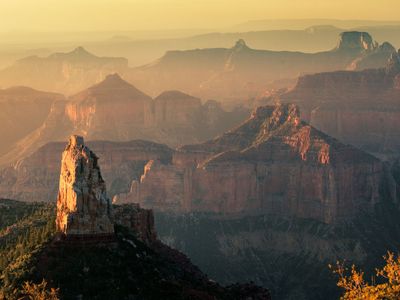 Mount Hayden as seen from Point Imperial, Grand Canyon National Park, northwestern Arizona, U.S.