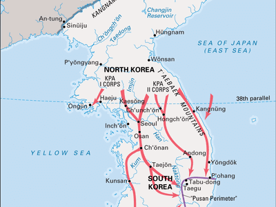 Korean War, June–August 1950