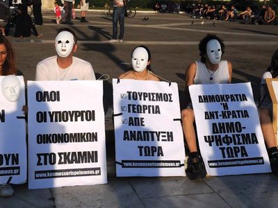 Greek protesters