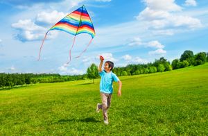 flying a kite