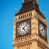 Clock face of Big Ben.