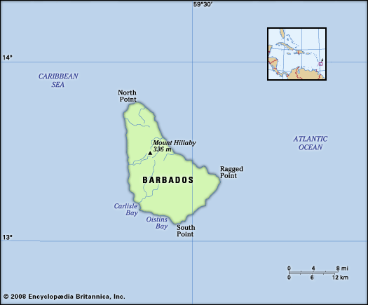 Physical features of Barbados