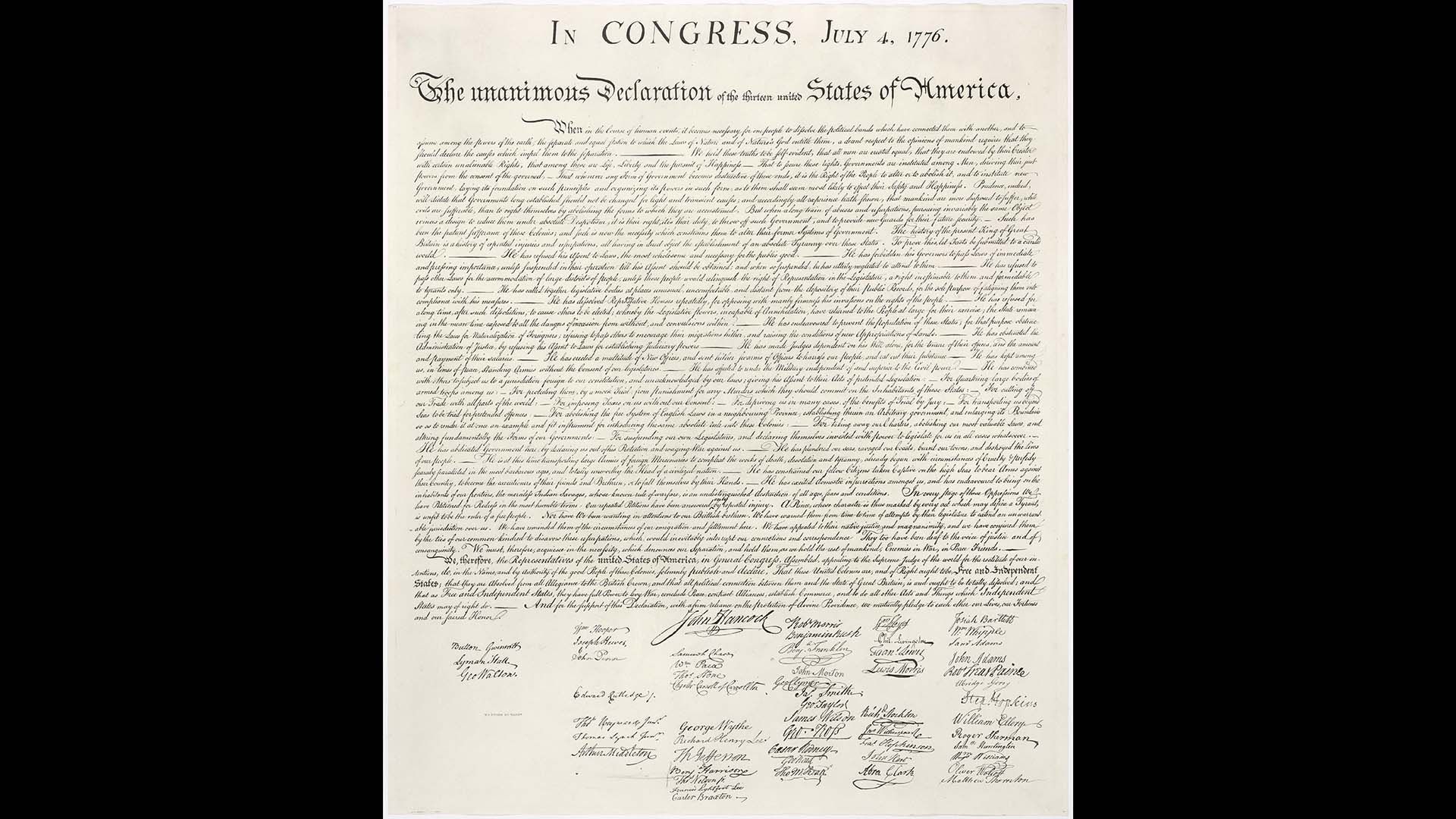 Declaration of Independence