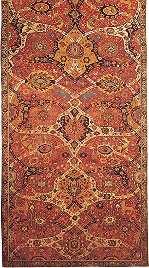 Persian arabesque carpet