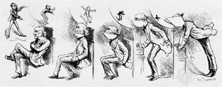 Harry Furniss: Getting Gladstone's Collar Up