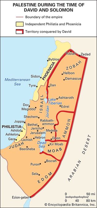 Palestine during the time of David and Solomon