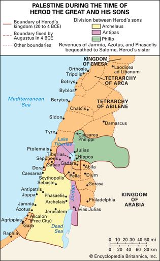 Palestine during the time of Herod the Great and his sons