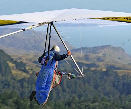 hang gliding