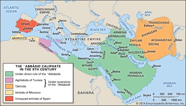 Abbasid caliphate in the 9th century