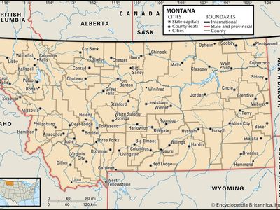 map of Montana