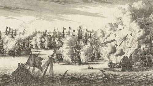 The Battle of Lowestoft, 1665