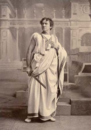 Edward Loomis Davenport as Brutus