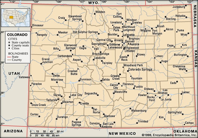 map of Colorado