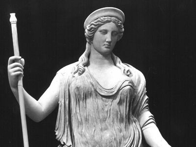 Ceres, Classical sculpture; in the Vatican Museum.