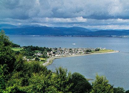 Cromarty harbour, northern Scotland, at the mouth of Cromarty Firth, an inlet (via Moray Firth) of the North Sea.