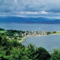 Cromarty harbour, northern Scotland, at the mouth of Cromarty Firth, an inlet (via Moray Firth) of the North Sea.