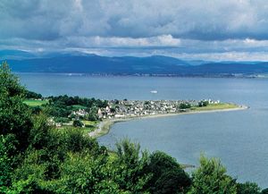 Cromarty harbour, northern Scotland, at the mouth of Cromarty Firth, an inlet (via Moray Firth) of the North Sea.