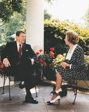 Ronald Reagan and Margaret Thatcher