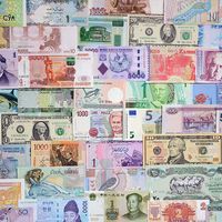 International currencies, money, various banknotes, currency