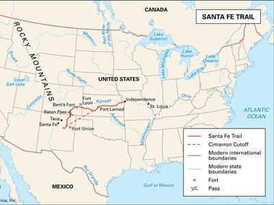 Santa Fe Trail; American frontier