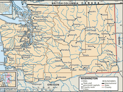 map of Washington