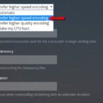 Configuring Plex - Transcoder settings